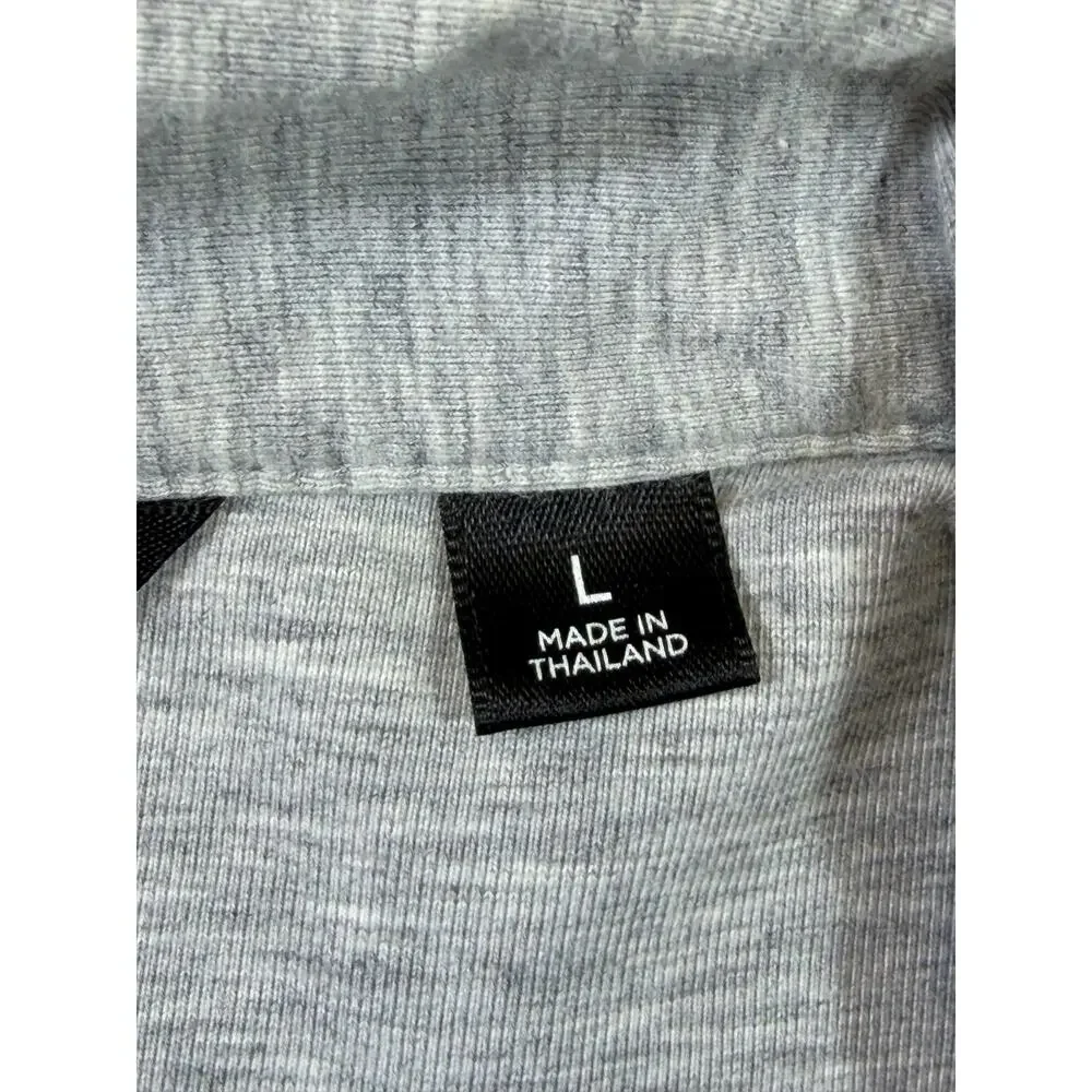 Travis Mathew Men L Gray 1/4 Zip Lightweight Athletic Pullover Golf Performance